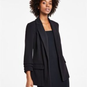 Black 3/4 sleeve Bar III blazor